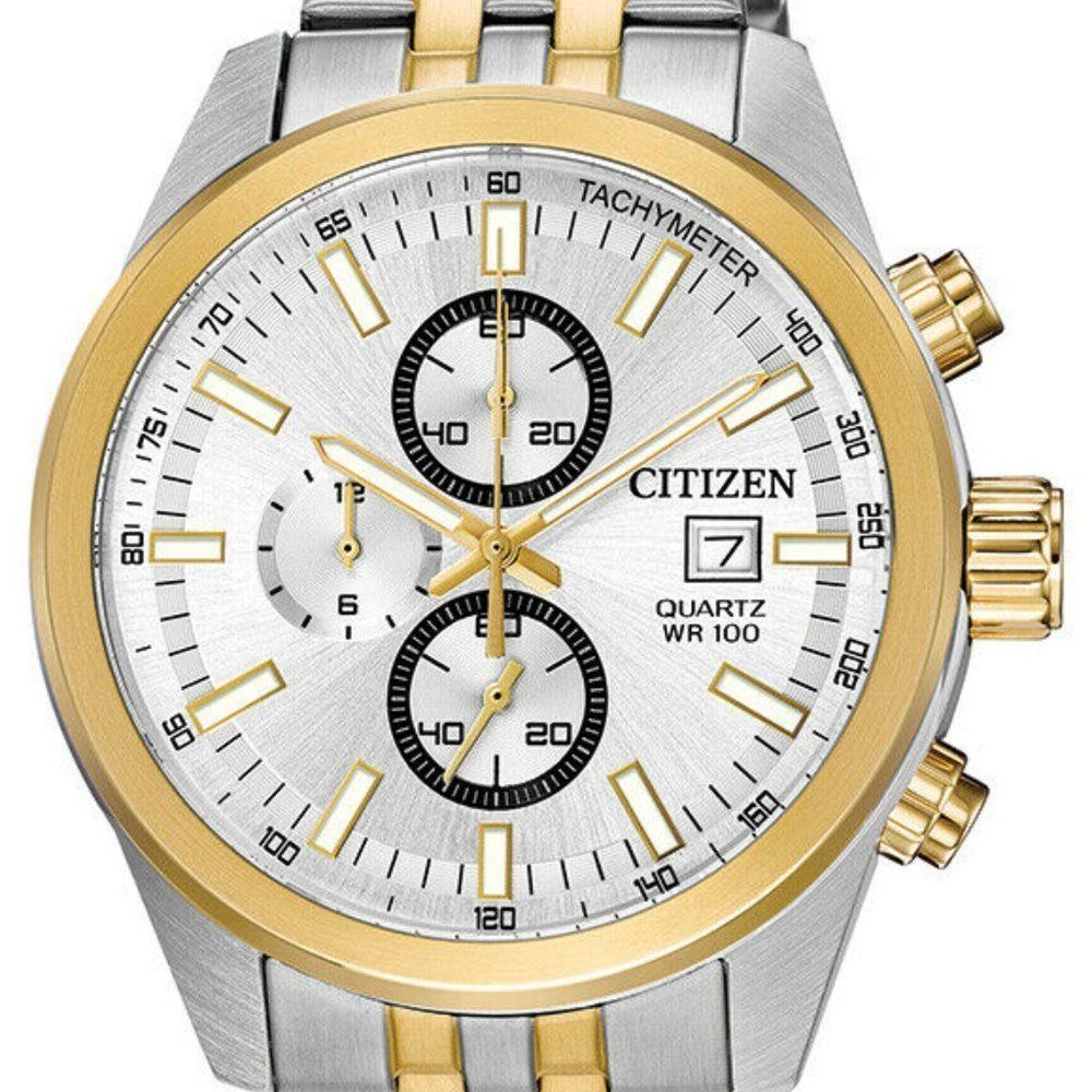 Citizen Quartz Two Tone Chronograph Watch